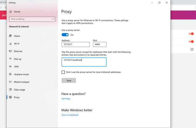 IE Proxy Settings IE Proxy Settings